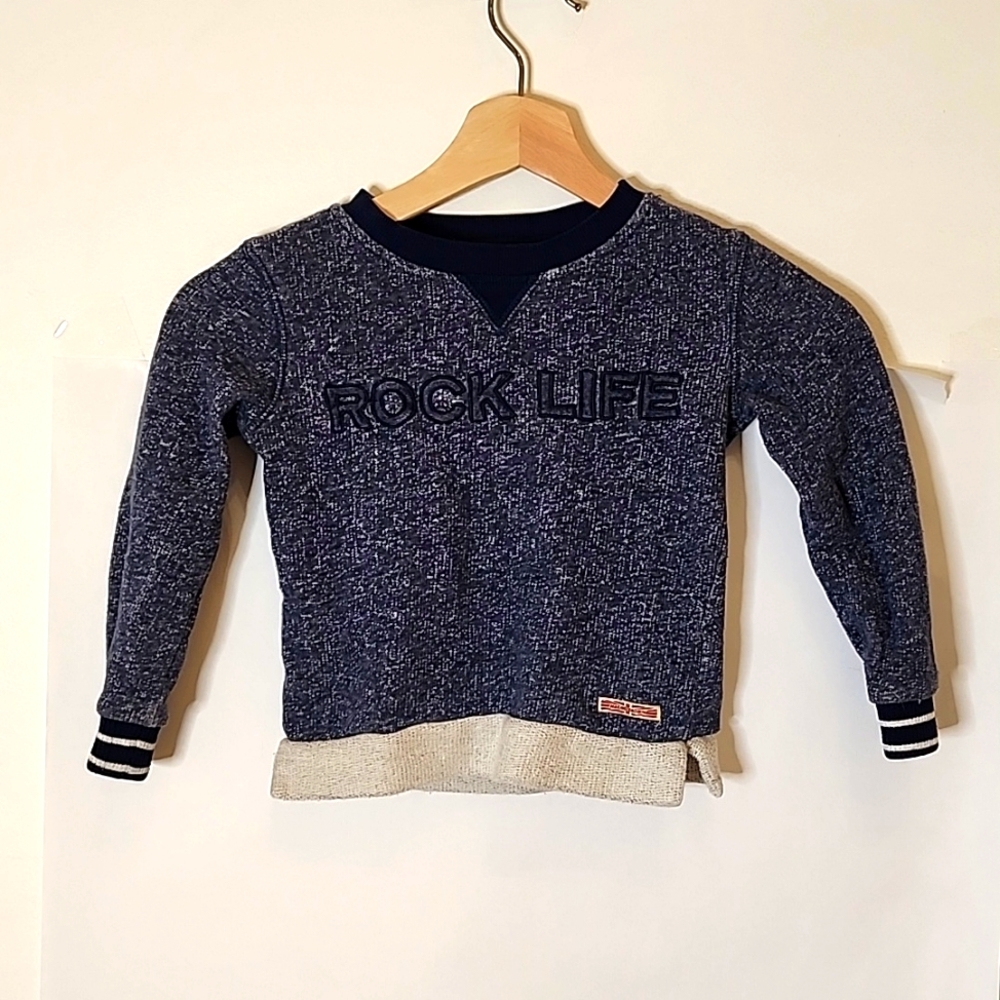 Hudson Blue Cotton Sweater Rock‎ Life 4T